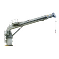 hydraulic marine deck crane in port or ship